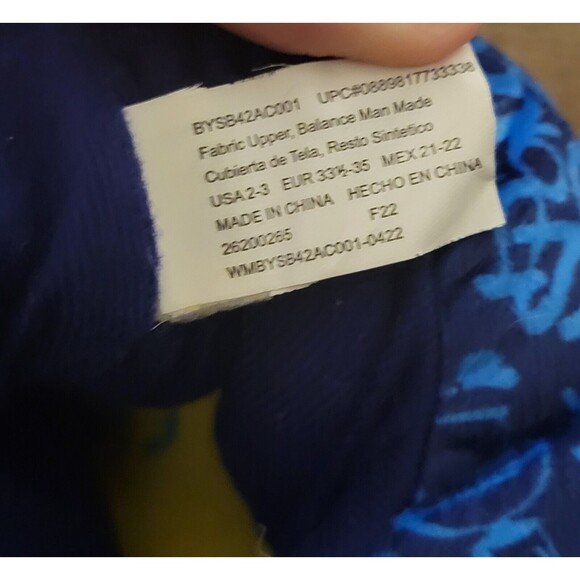 SpongeBob Squarepants Slippers Kids Unisex 2/3 Blue Yellow Warm Fun Cartoon - Picture 7 of 7